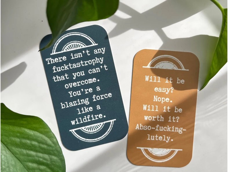 Mini Sweary Affirmation Cards