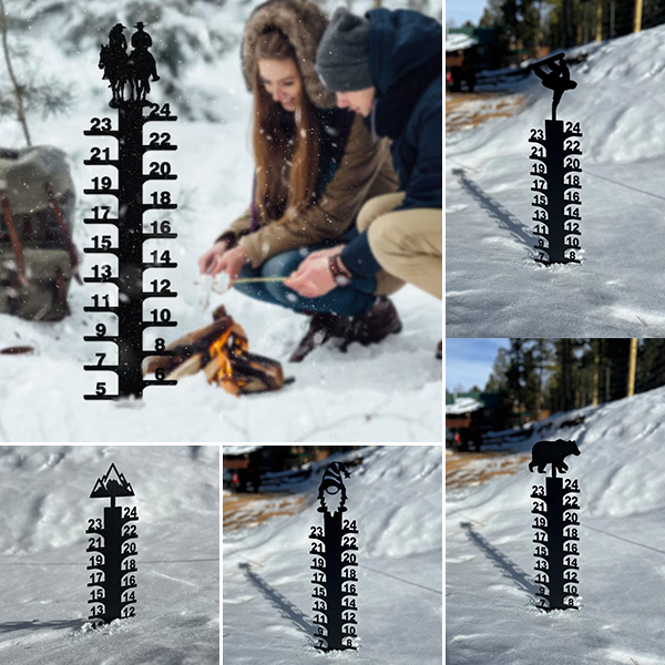 🔥Early Black Friday Sale 80% Off-Iron Art Snow Gauge