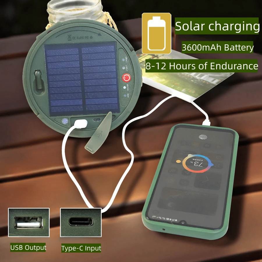 ✨Solar Power Camping String Lights