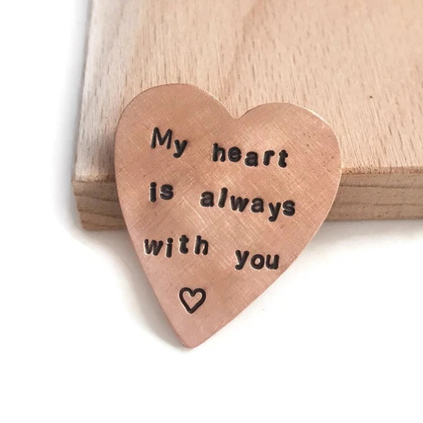 💕Handmade Heart Pocket Hug Token