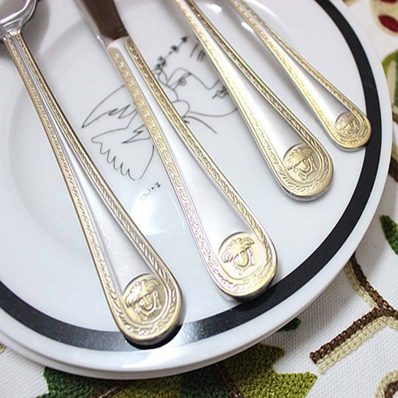 4pcs Vintage Western Cutlery Set
