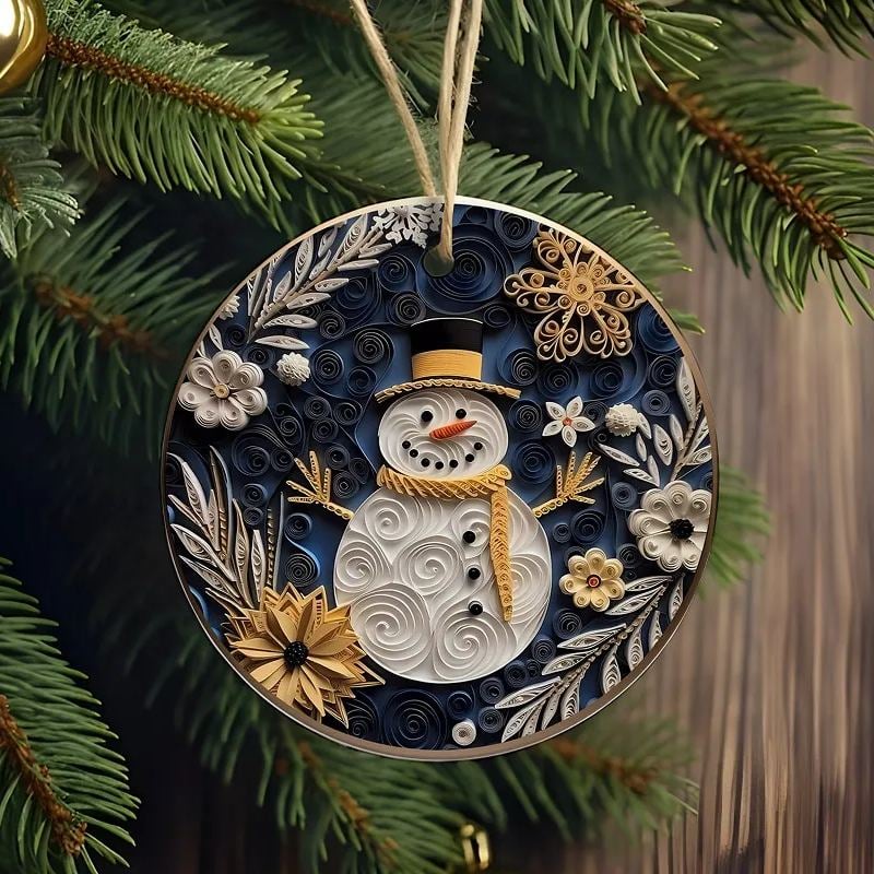 🎅Flat Quilling Christmas Ornaments