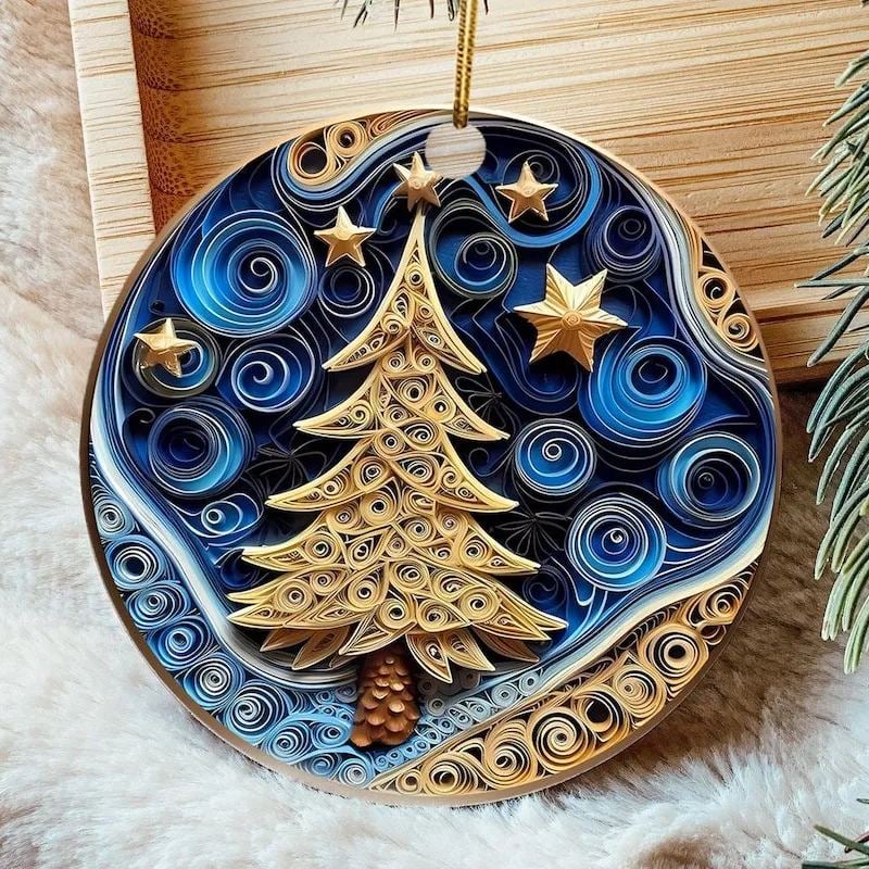 🎅Flat Quilling Christmas Ornaments