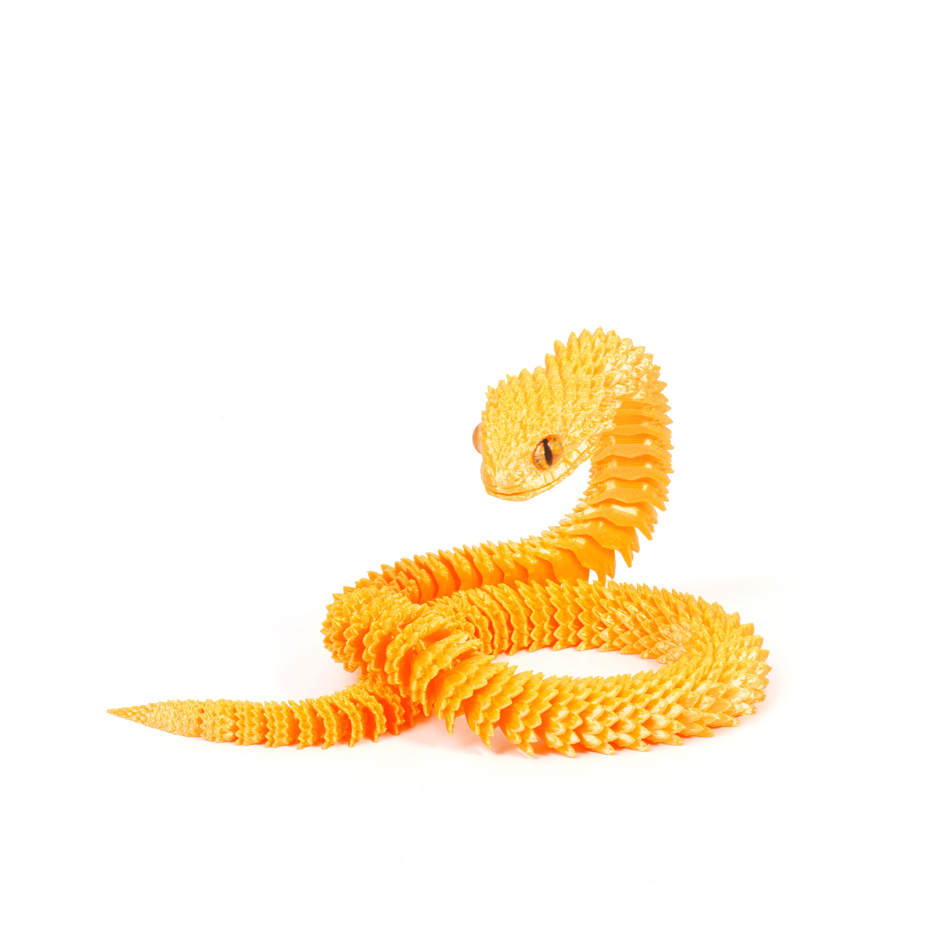 3D Printed Articulated Bush Viper Snake🐍