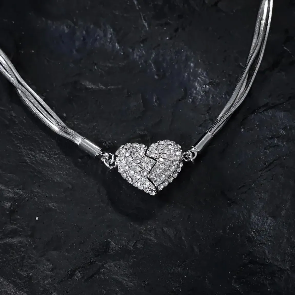 🎄Christmas Hot Sale🎁Magnetic Love Patchwork Necklace