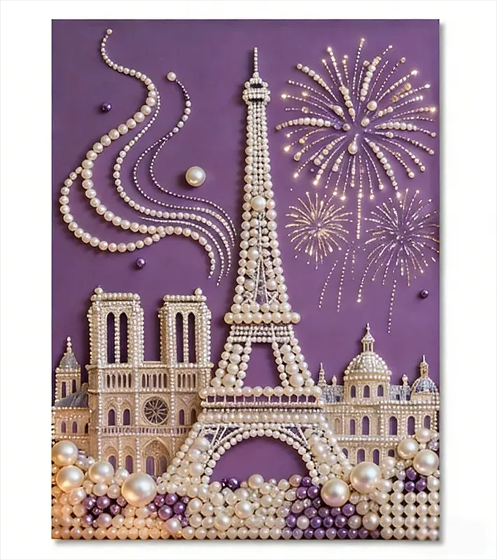 Castle Pearl Art DIY Kit – Create Stunning 3D Beaded Artwork & Relaxing Handmade Home Décor