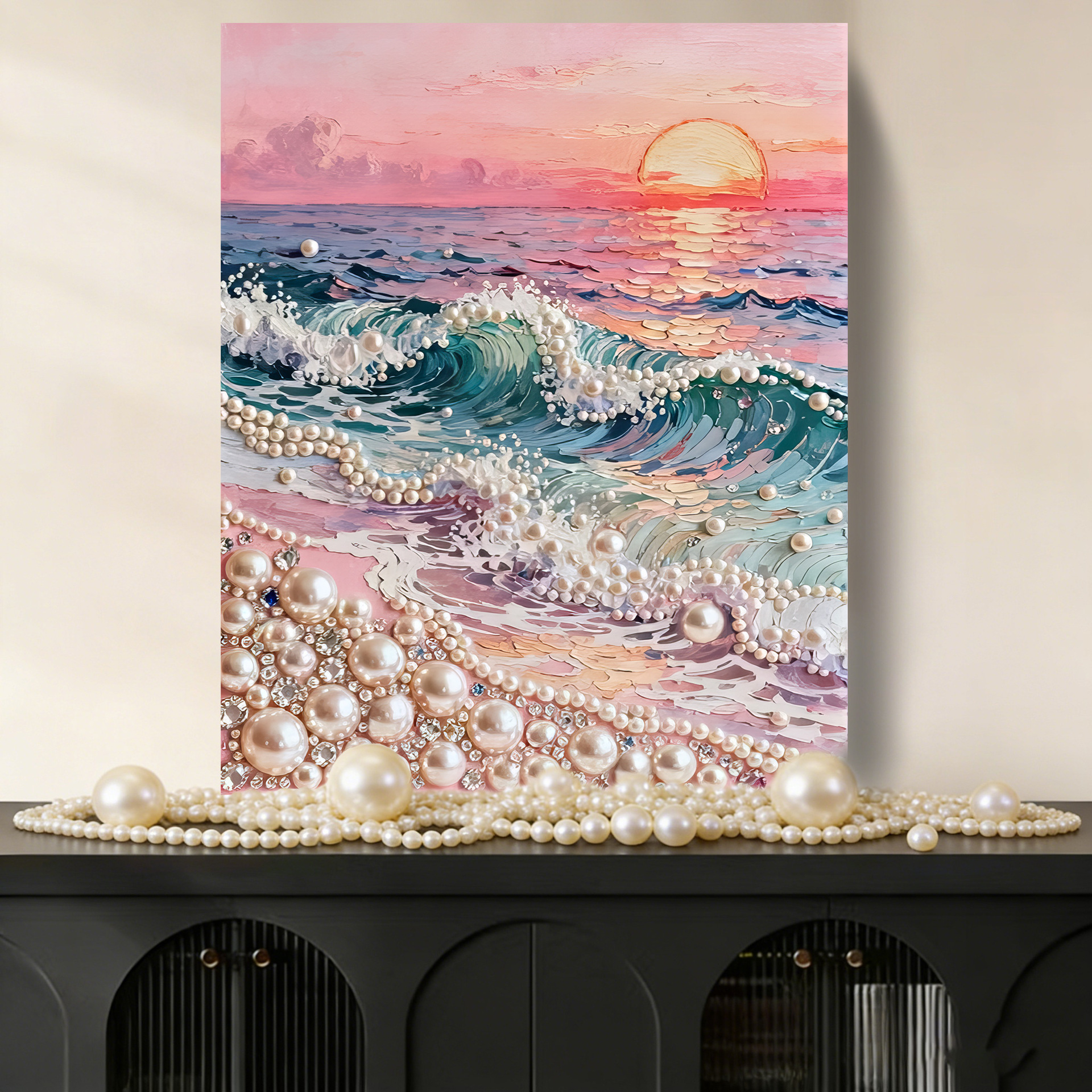 Castle Pearl Art DIY Kit – Create Stunning 3D Beaded Artwork & Relaxing Handmade Home Décor