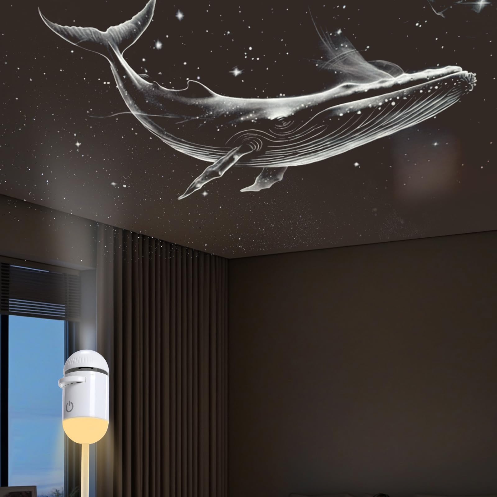 Mini Galaxy Projector Night Light – USB Starry Sky Lamp for Bedroom & Room Decor