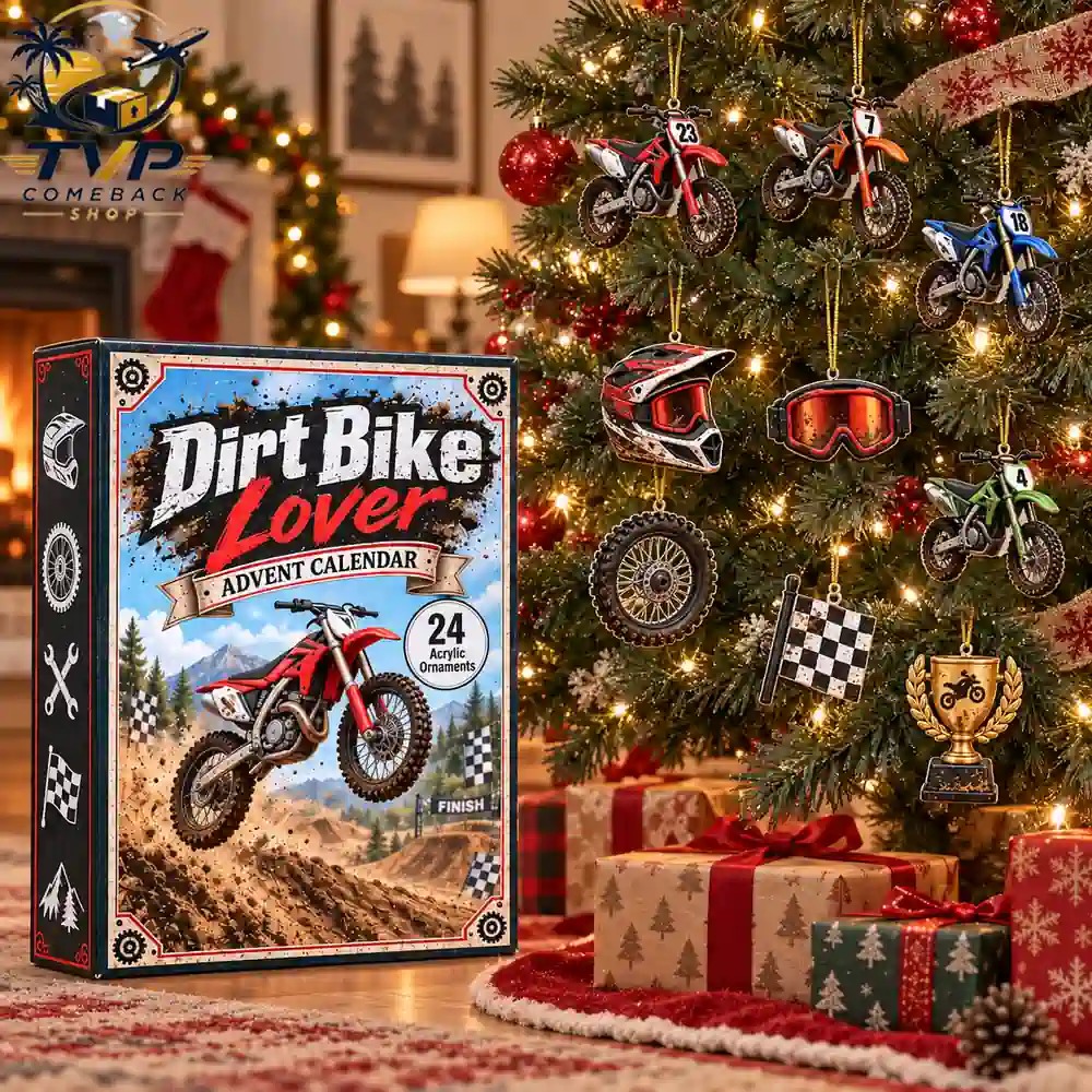 Dirt Bike Lover 2026 24-Day Acrylic Charms Advent Calendar