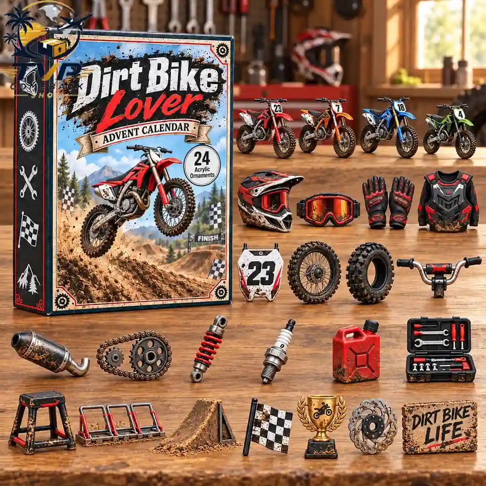 Dirt Bike Lover 2026 24-Day Acrylic Charms Advent Calendar