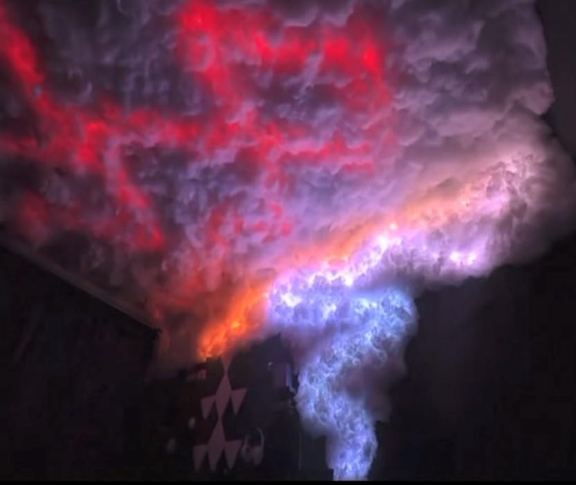 RGB Thunder Cloud Ceiling Lights – DIY Music Sync LED Cloud Decor for Bedroom & Gaming Room