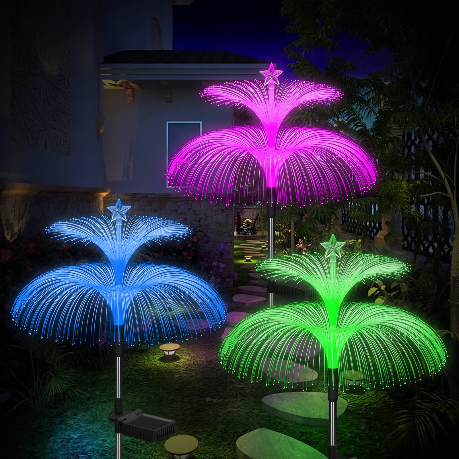 Solar Jellyfish Garden Lights – 7 Color Changing Waterproof Outdoor Decor