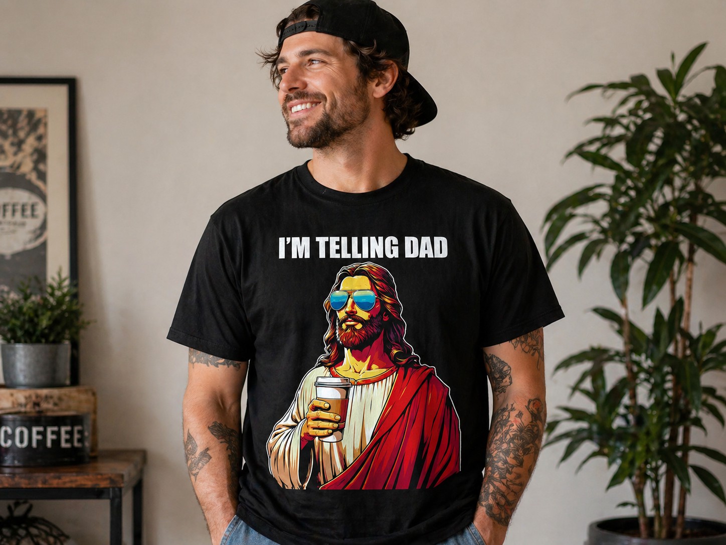 Funny Religious Graphic T-Shirt – Cool Faith Humor Casual Tee