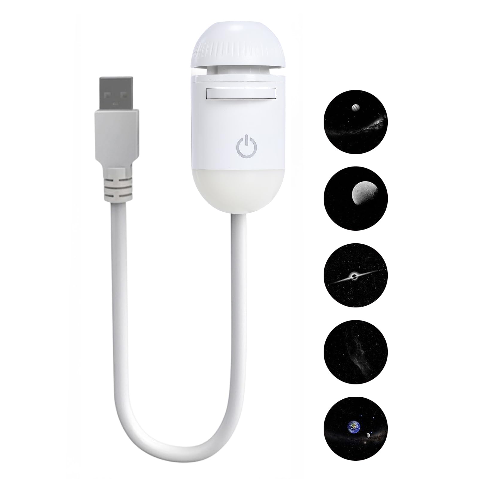 Mini Galaxy Projector Night Light – USB Starry Sky Lamp for Bedroom & Room Decor