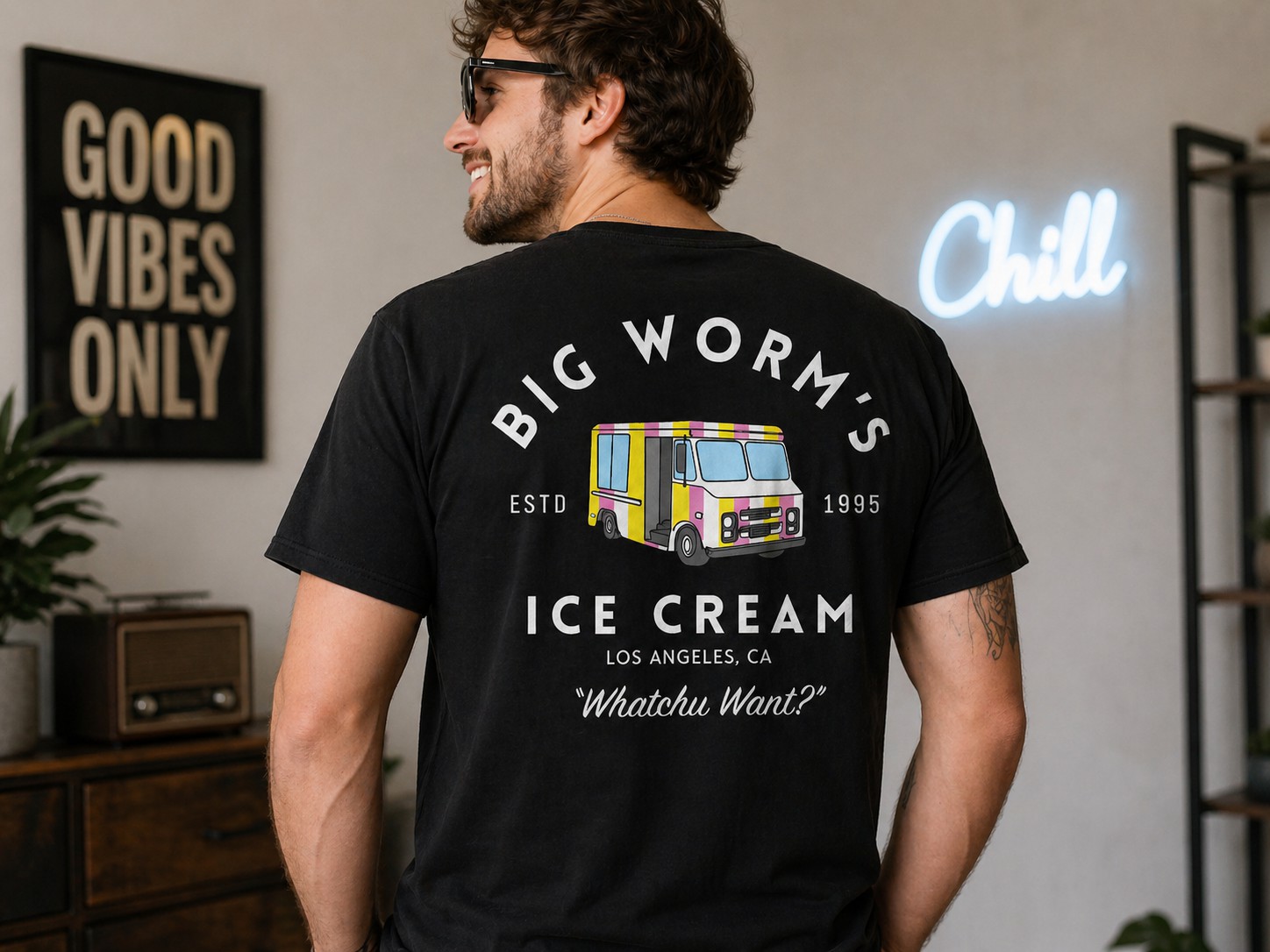 Vintage Ice Cream Truck T-Shirt – Retro Streetwear Graphic Tee
