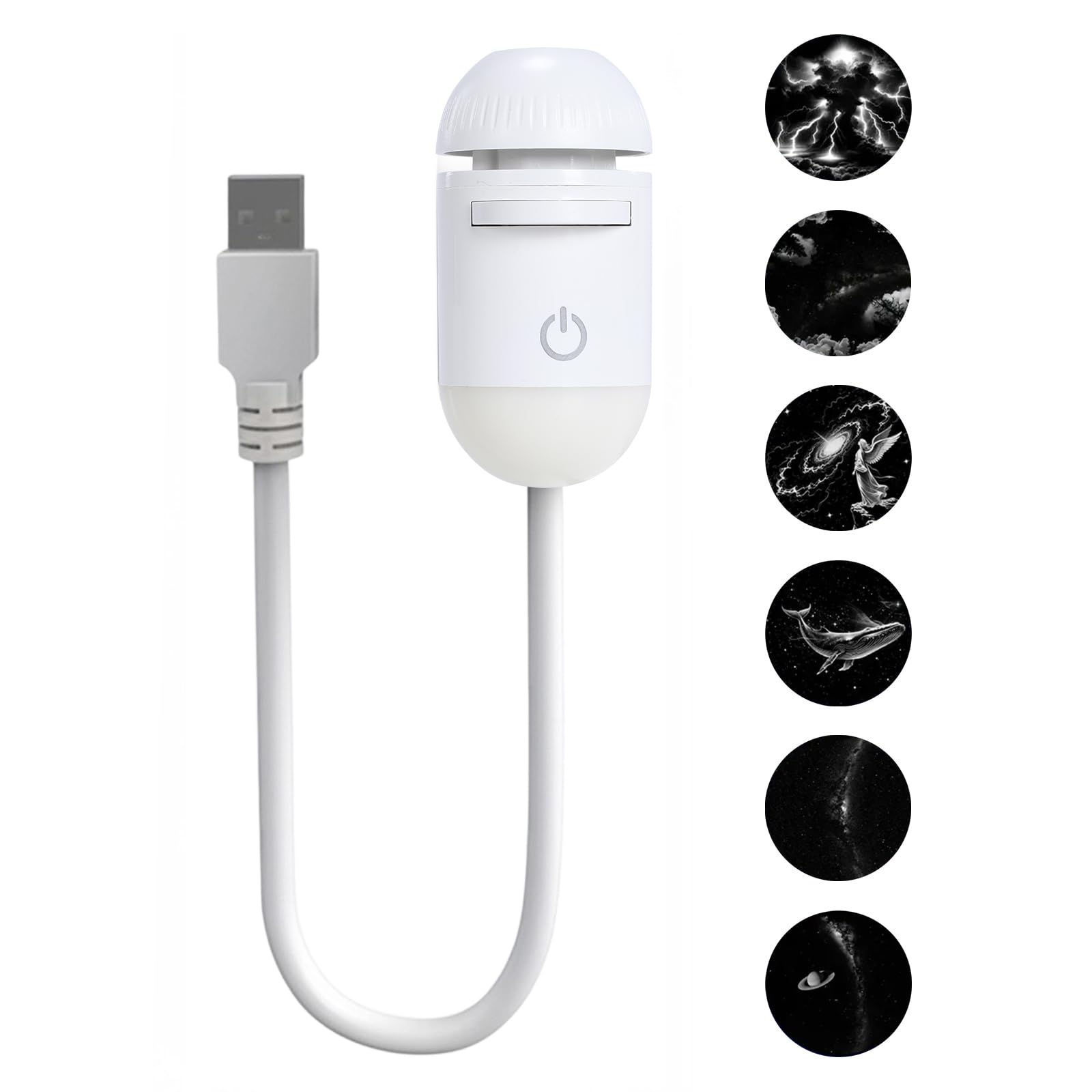 Mini Galaxy Projector Night Light – USB Starry Sky Lamp for Bedroom & Room Decor