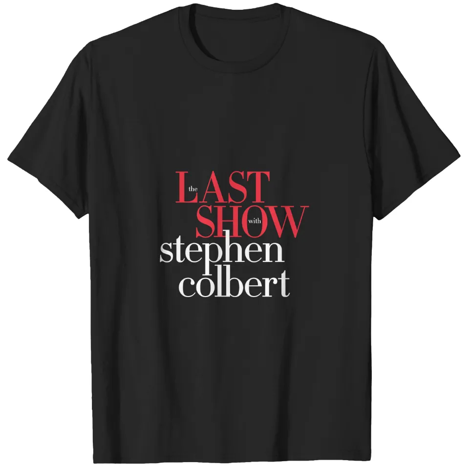 The Last Show with Stephen Colbert Graphic T-Shirt – Vintage Late Night TV Fan Tee