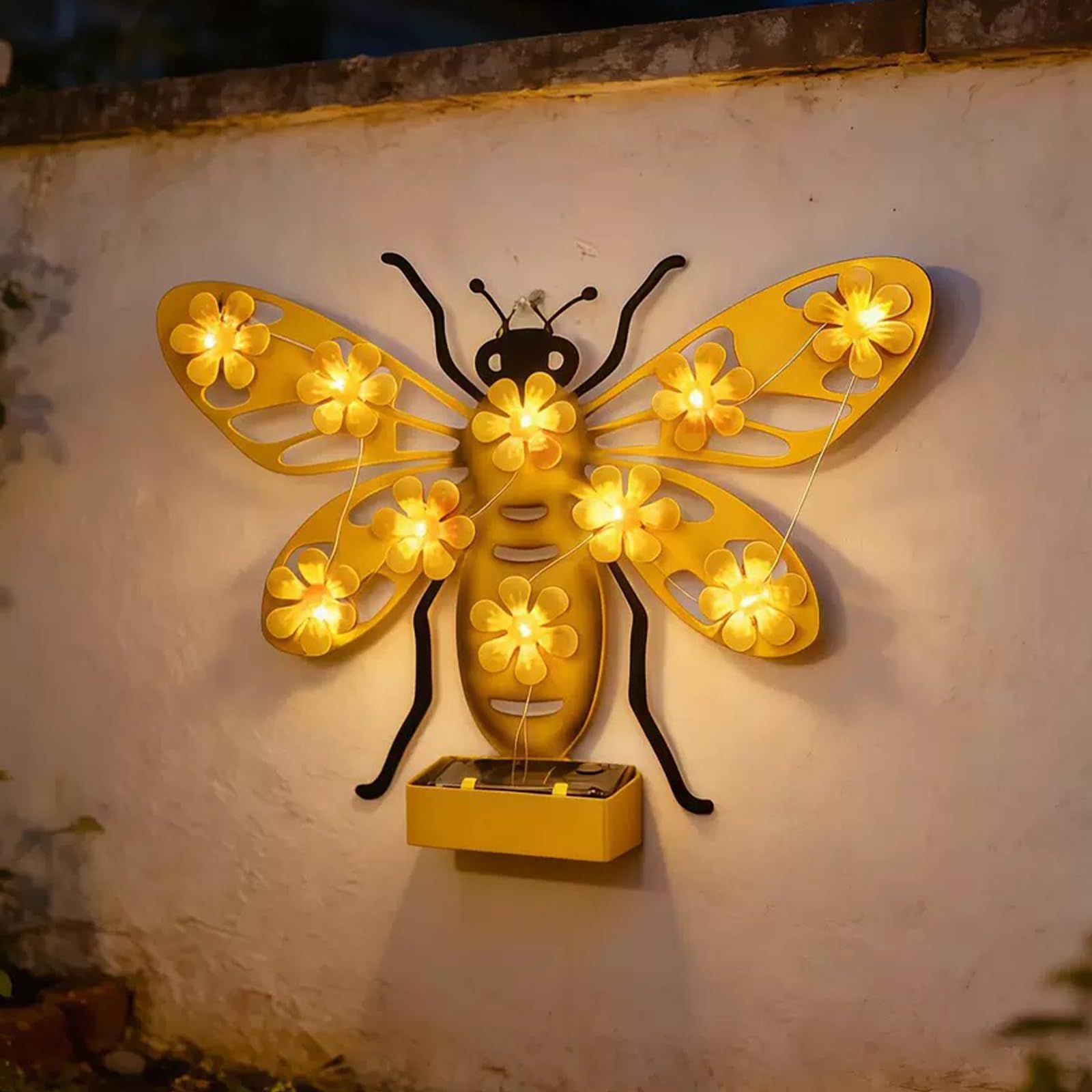 Solar Butterfly Shadow Projection Wall Light – Waterproof LED Garden Decor for Patio & Fence