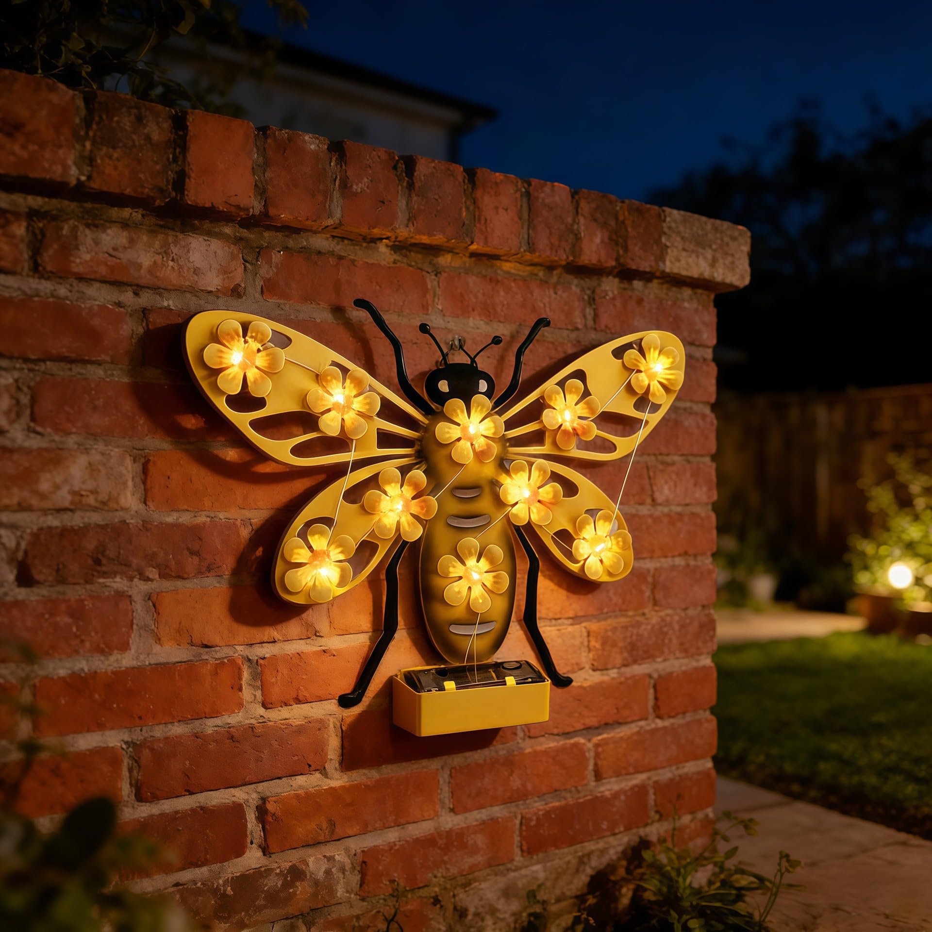 Solar Butterfly Shadow Projection Wall Light – Waterproof LED Garden Decor for Patio & Fence