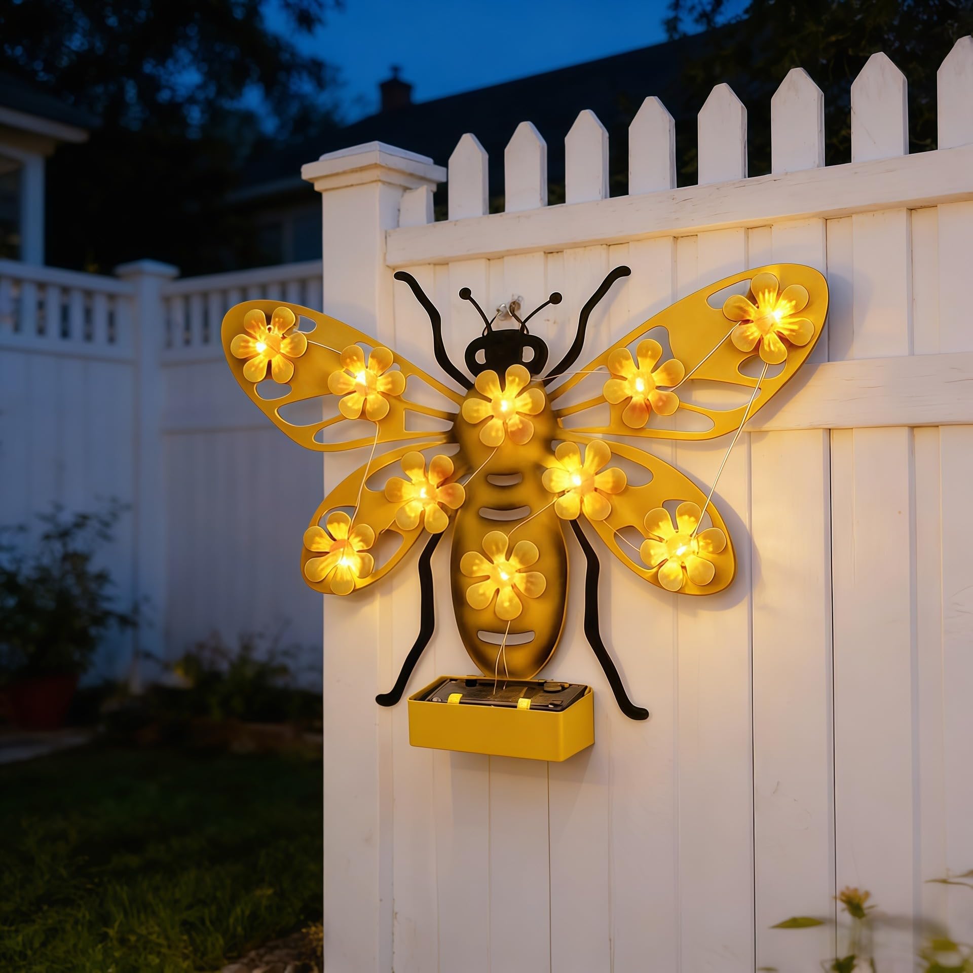 Solar Butterfly Shadow Projection Wall Light – Waterproof LED Garden Decor for Patio & Fence