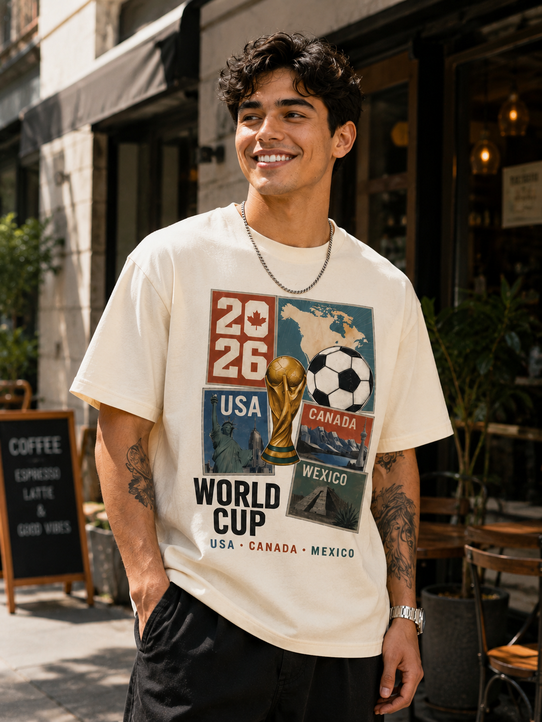 2026 North America Football Host Cities Tee – USA, Canada & Mexico Soccer Fan Shirt