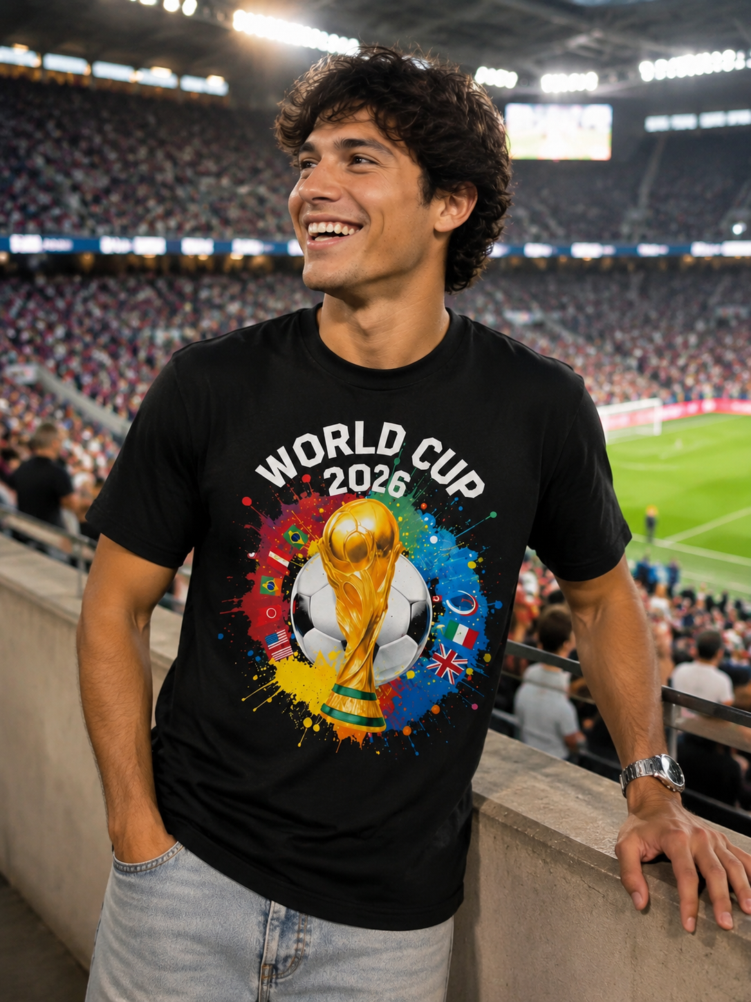 2026 International Football Championship Graphic Tee – Stadium Edition Fan Shirt