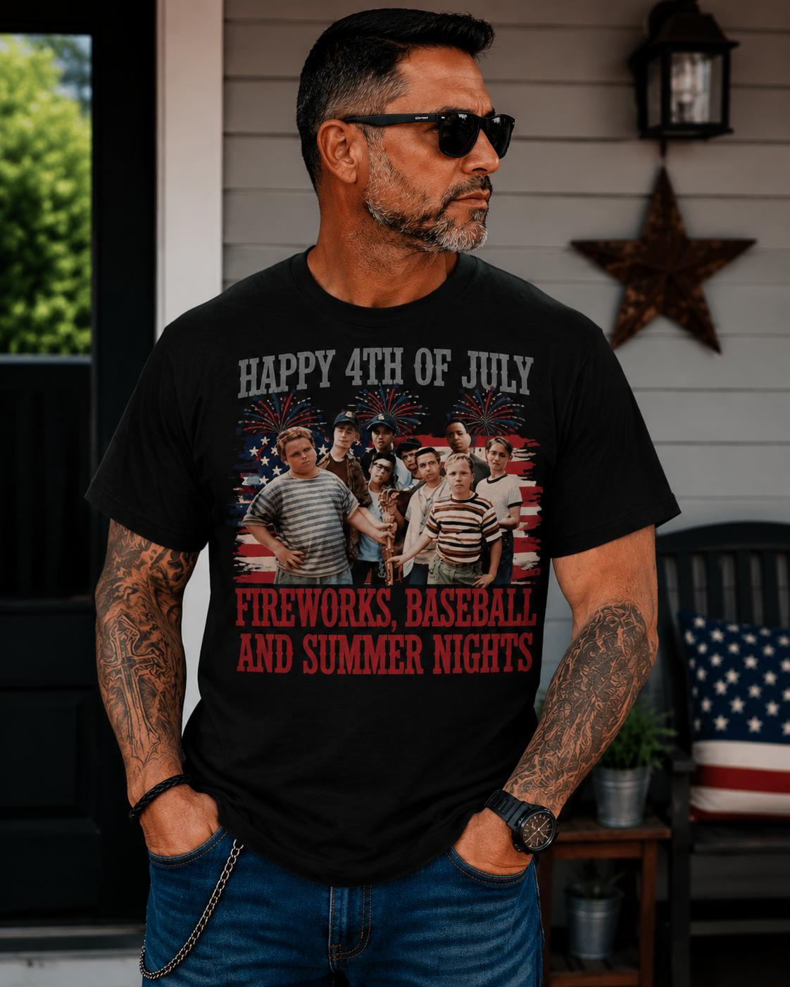 Fireworks, Baseball & Summer Nights Graphic T-Shirt – Vintage Americana Tee
