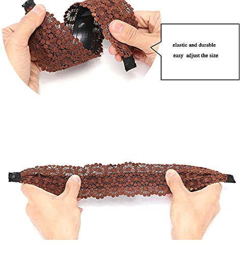 Fashion Wide Lace Headbands for Women – Elegant Non-Slip Stretch Hairbands for Everyday Hairstyles