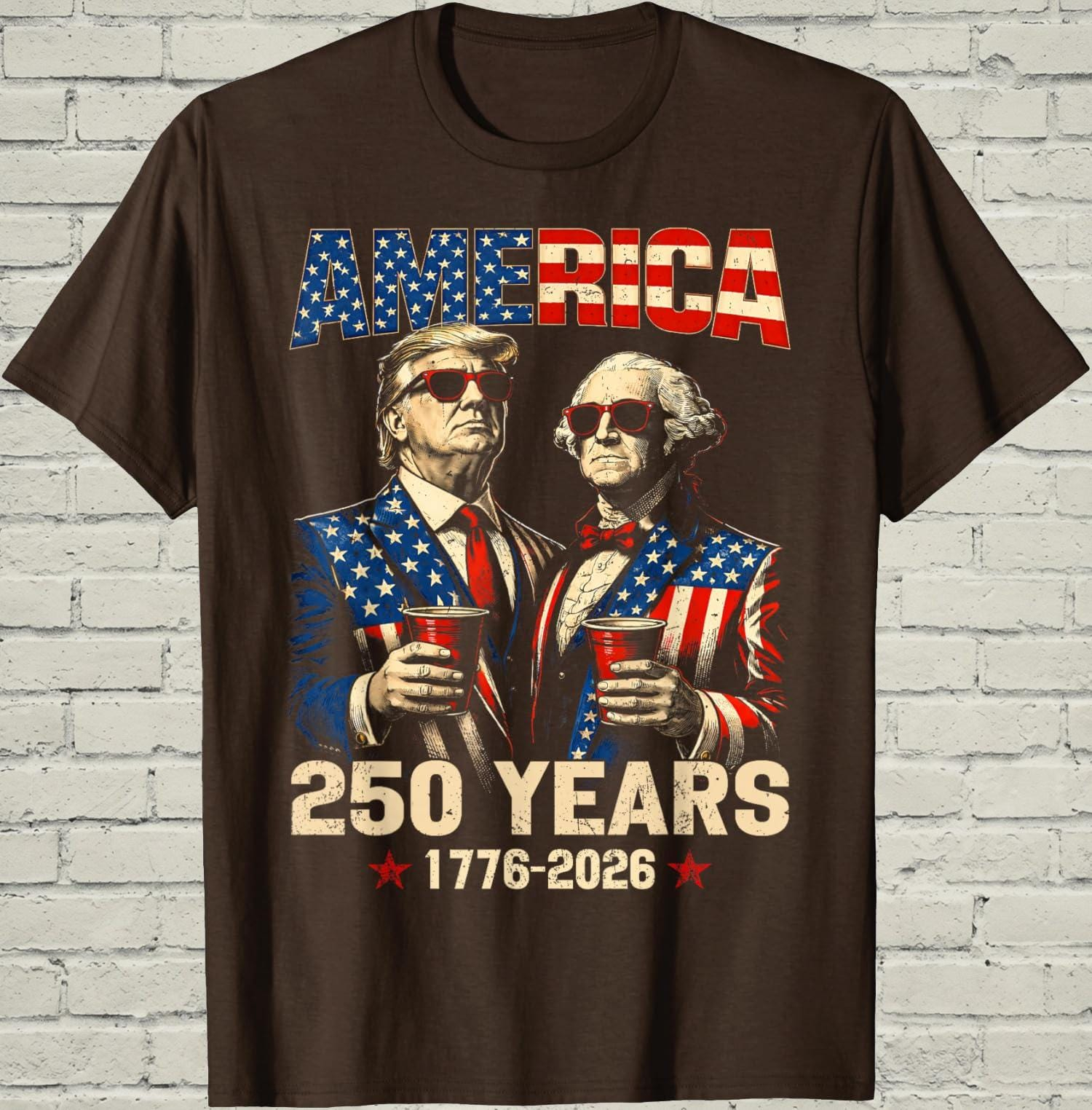 America 250 Years Patriotic Graphic T-Shirt – 1776–2026 Independence Anniversary Tee