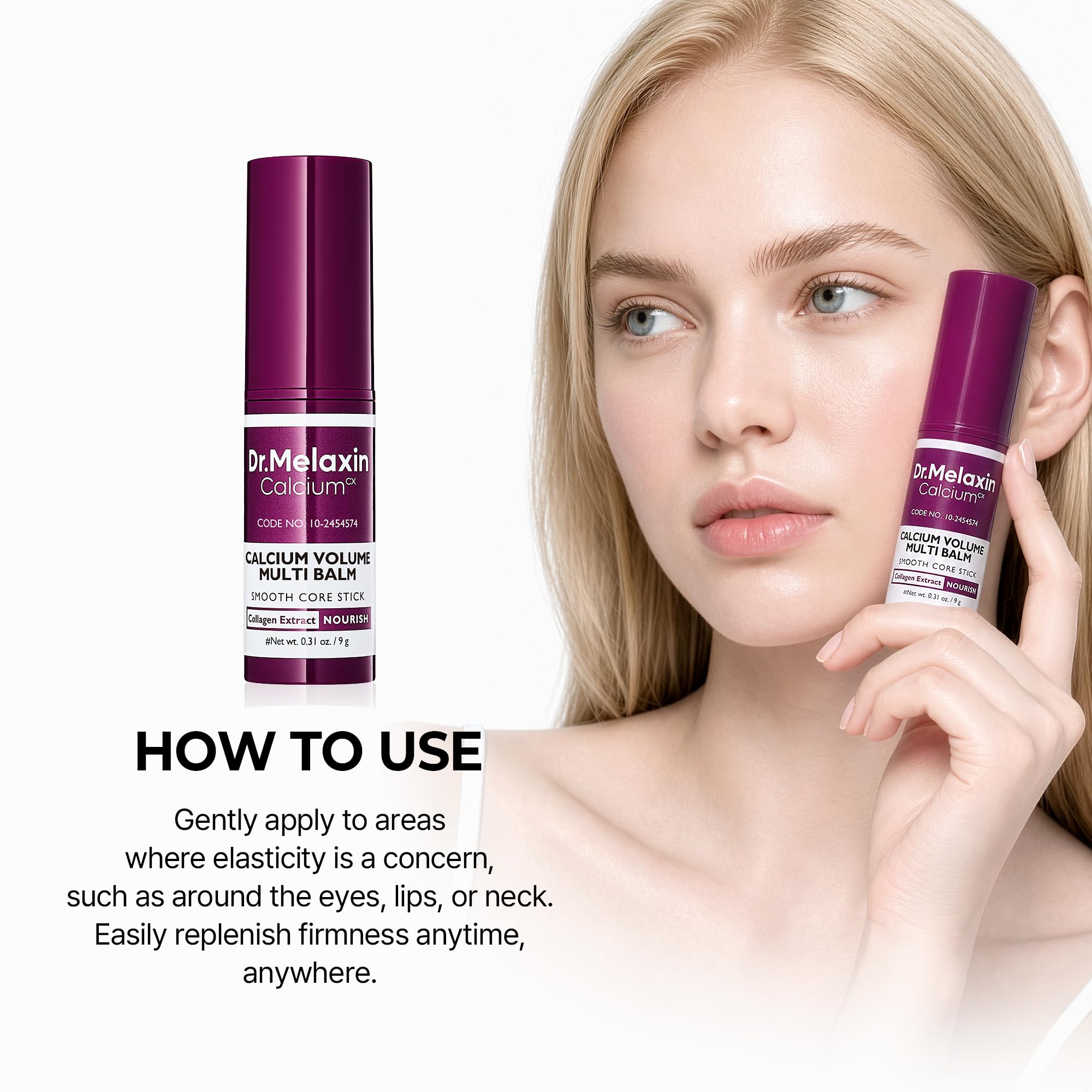 Collagen Multi Balm Stick – Firming Anti-Wrinkle Moisturizing Stick for Eyes, Face & Neck