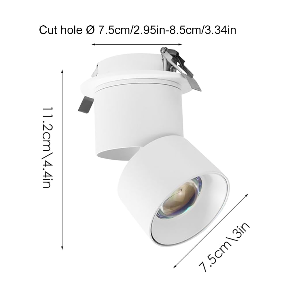 Sunset Ceiling Spotlight – 10W LED Adjustable Mood Lamp for Bedroom, Indoor Picture Lighting & Rotating Accent Decor