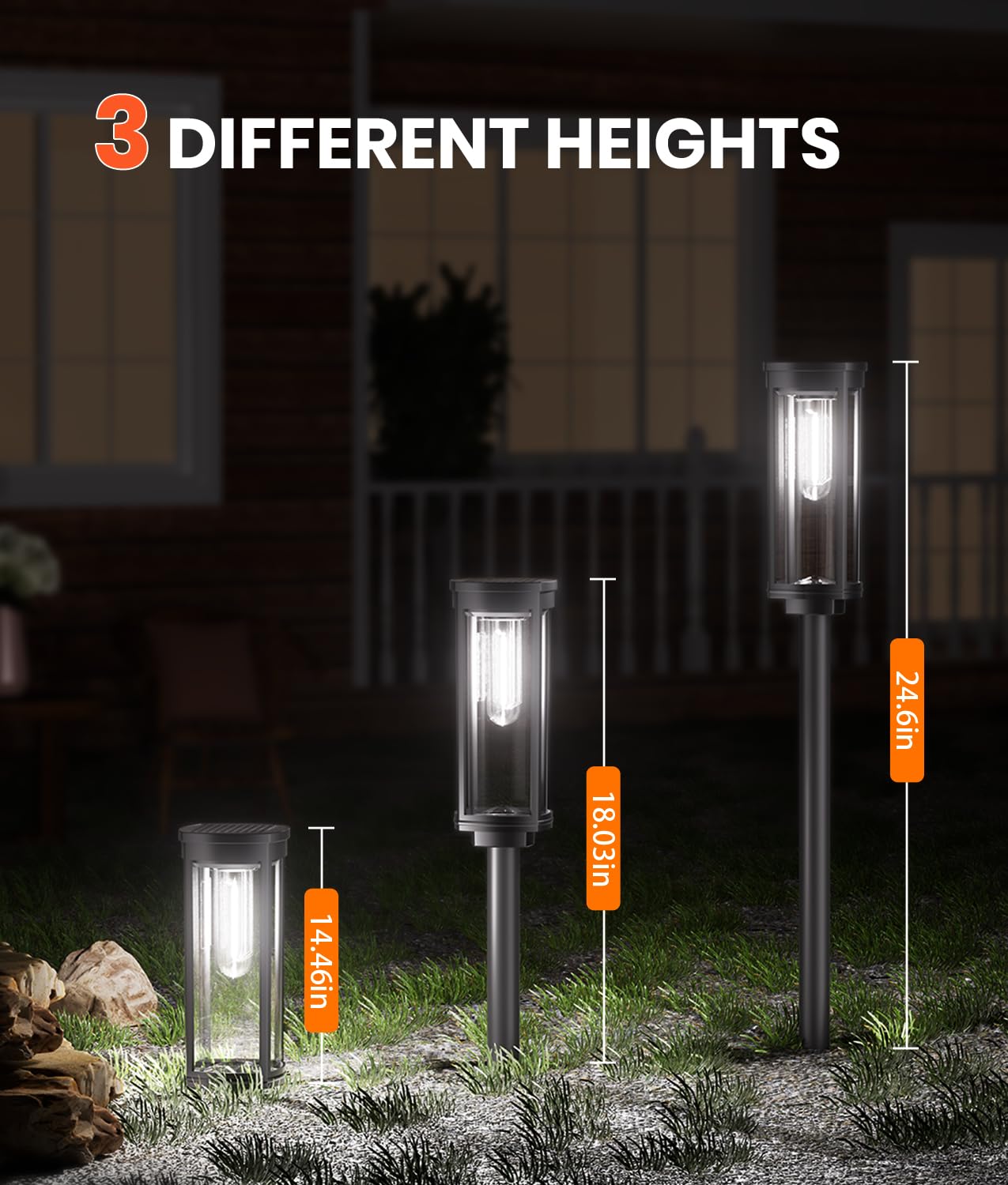 Solar Pathway Lights – Waterproof Warm White LED Garden & Walkway Lights