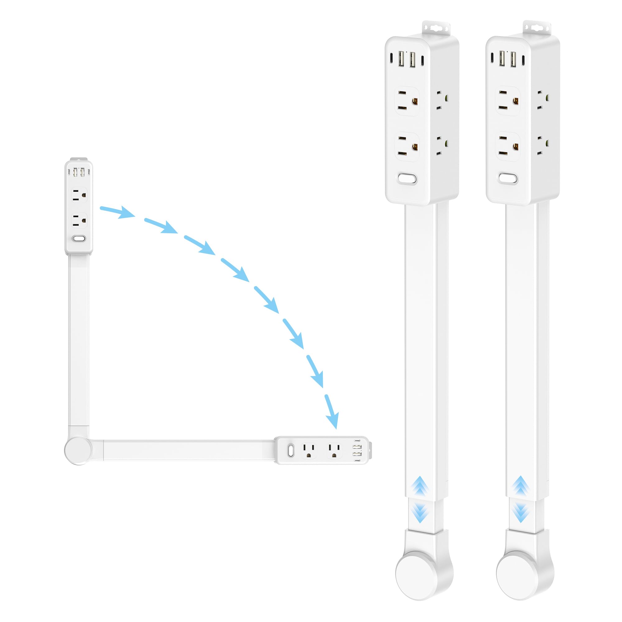 Retractable Power Strip Stick – The Space-Saving Charging Solution