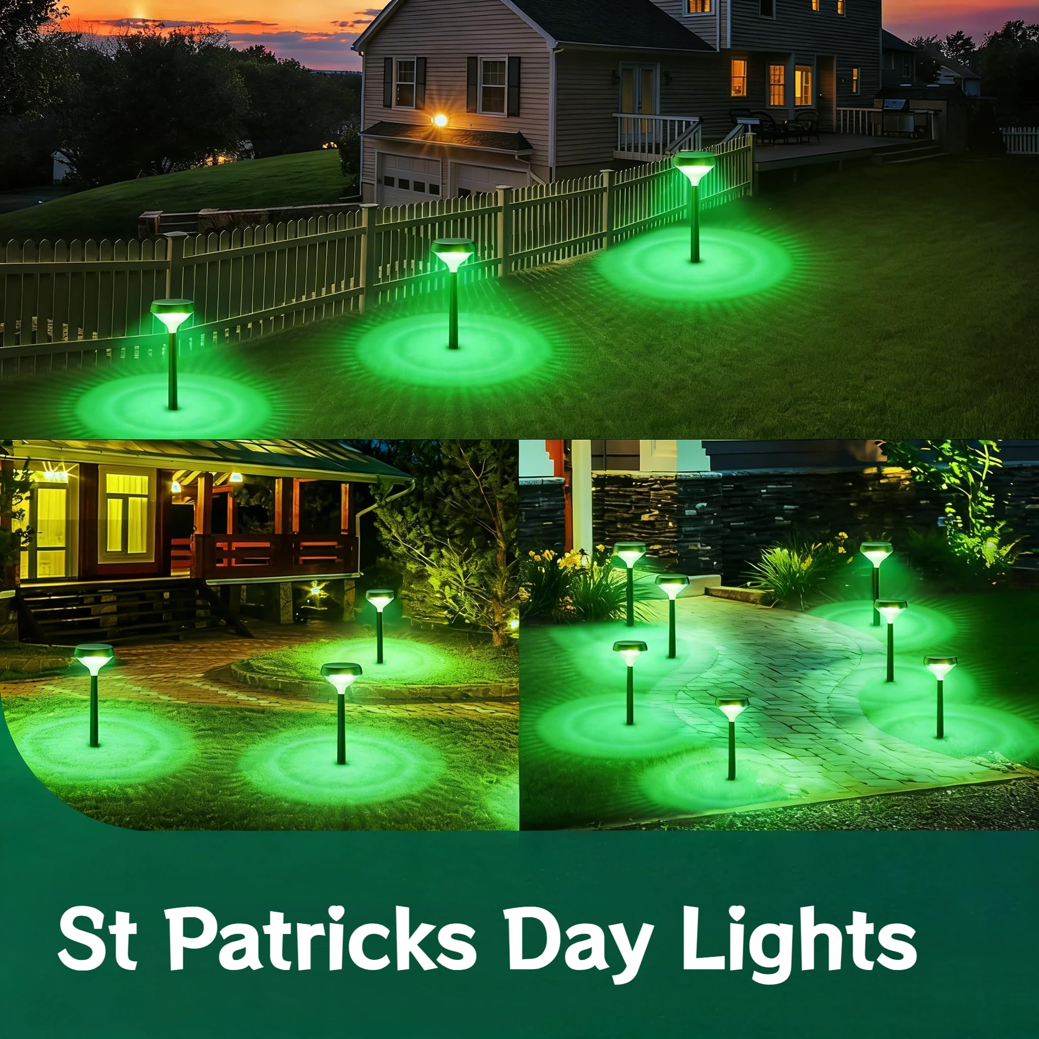 Solar Pathway Lights – Waterproof Warm White LED Garden & Walkway Lights