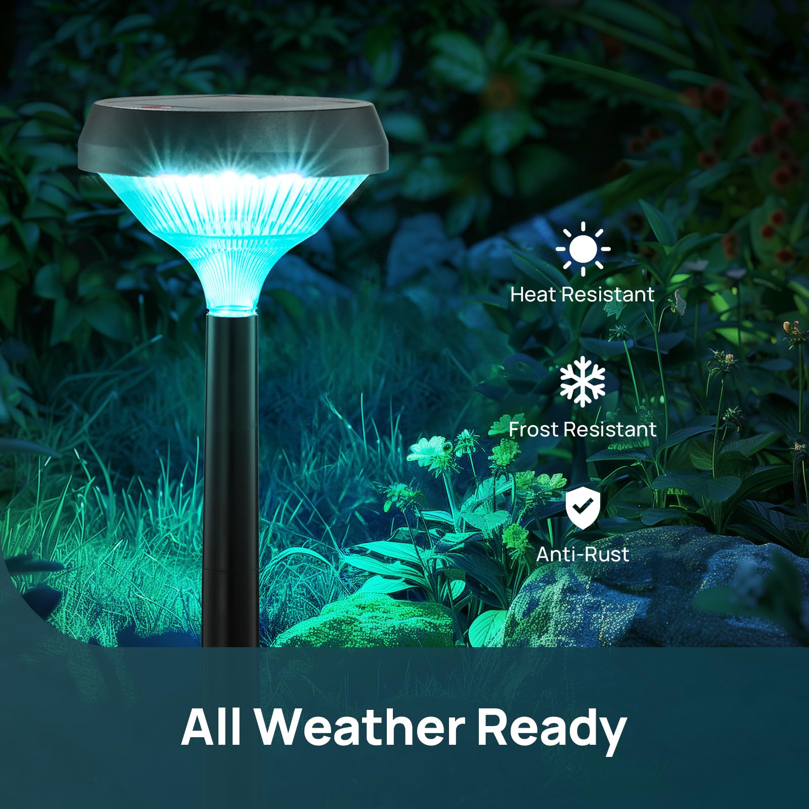 Solar Pathway Lights – Waterproof Warm White LED Garden & Walkway Lights
