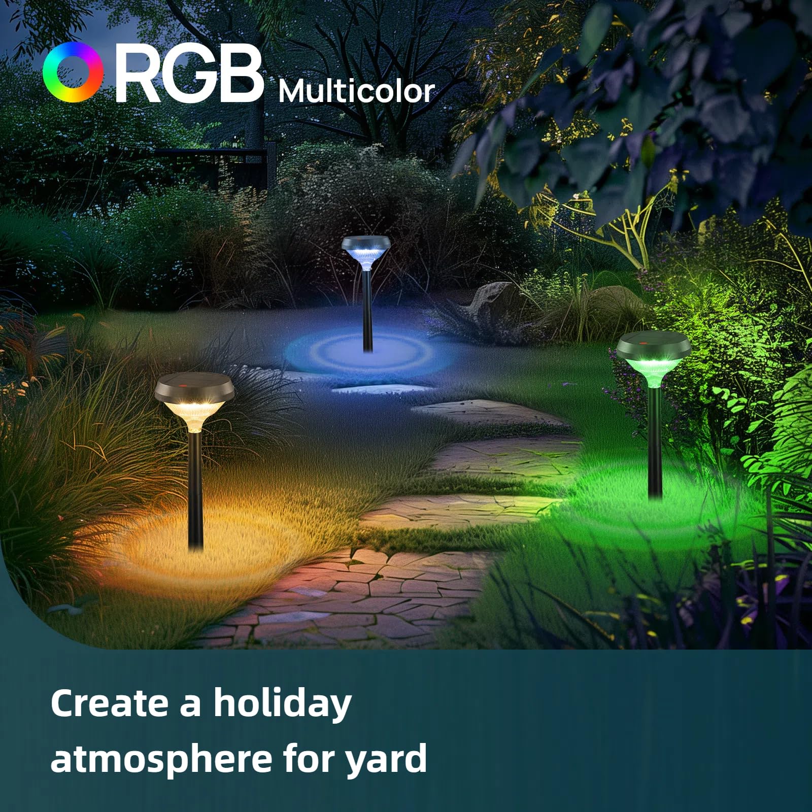 Solar Pathway Lights – Waterproof Warm White LED Garden & Walkway Lights