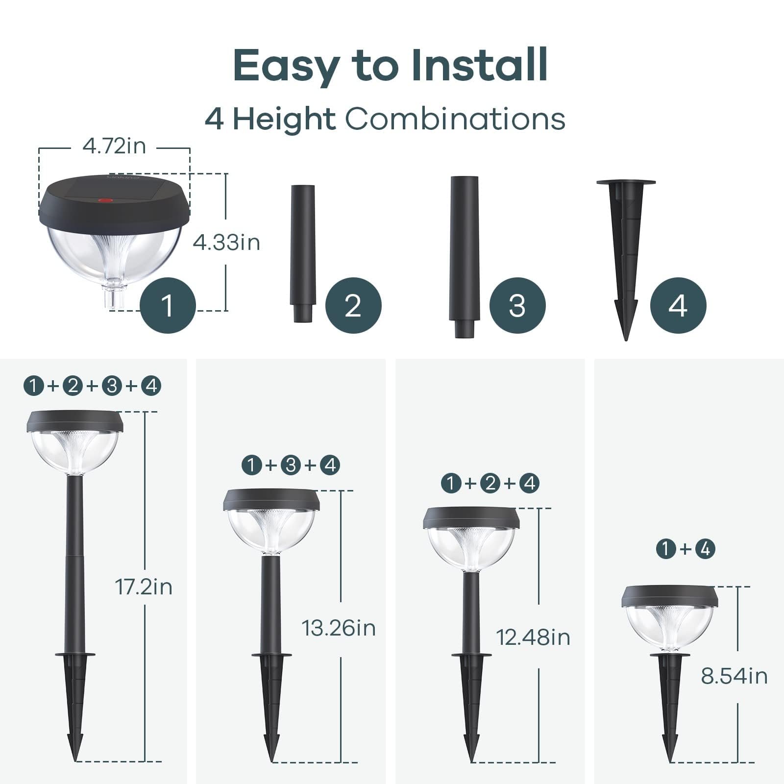 Solar Pathway Lights – Waterproof Warm White LED Garden & Walkway Lights