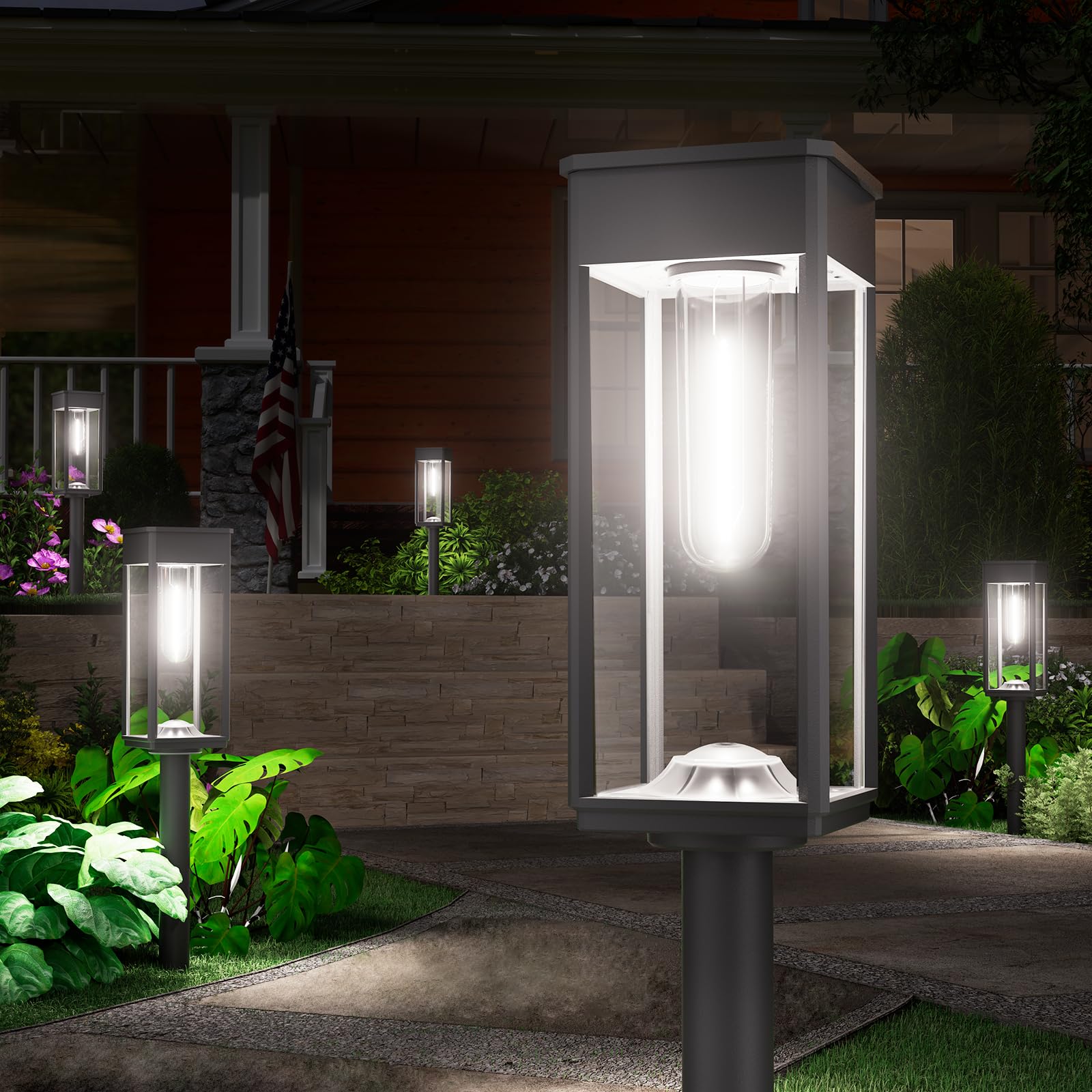 Solar Pathway Lights – Waterproof Warm White LED Garden & Walkway Lights