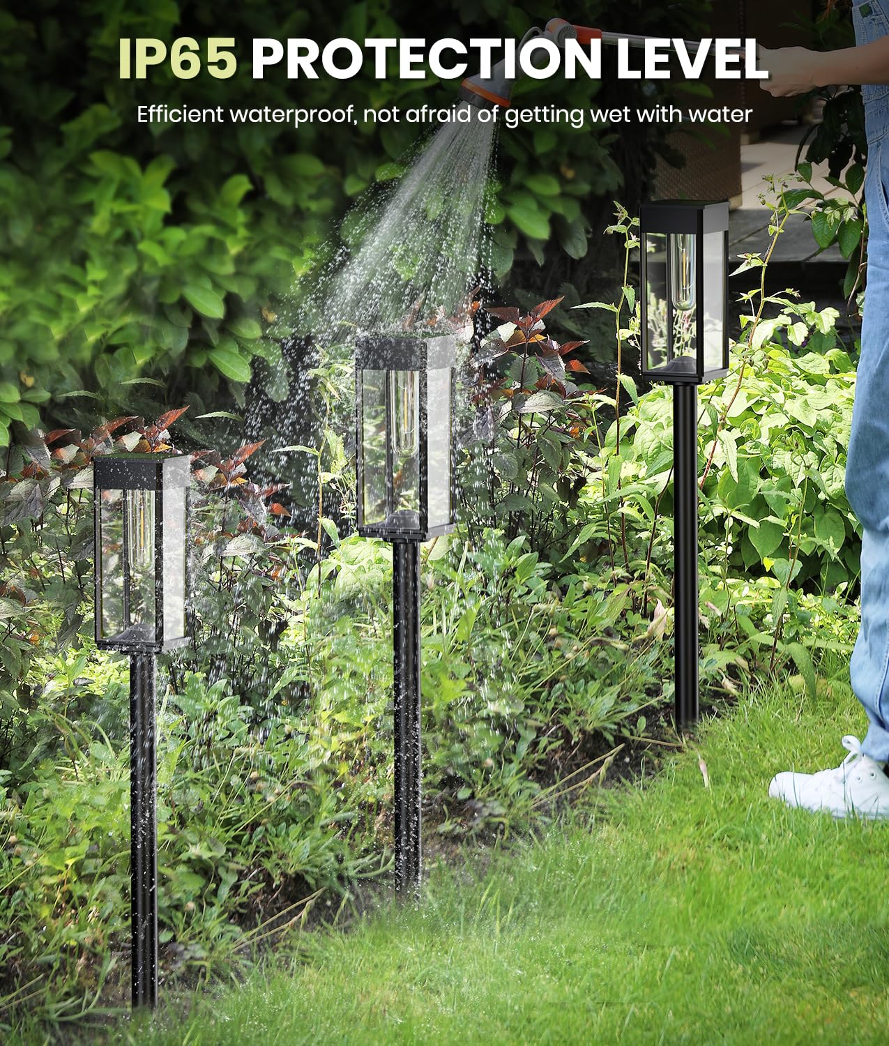 Solar Pathway Lights – Waterproof Warm White LED Garden & Walkway Lights