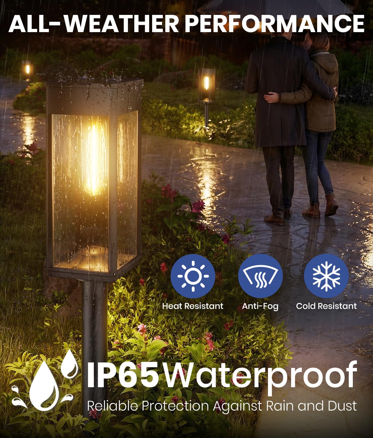 Solar Pathway Lights – Waterproof Warm White LED Garden & Walkway Lights