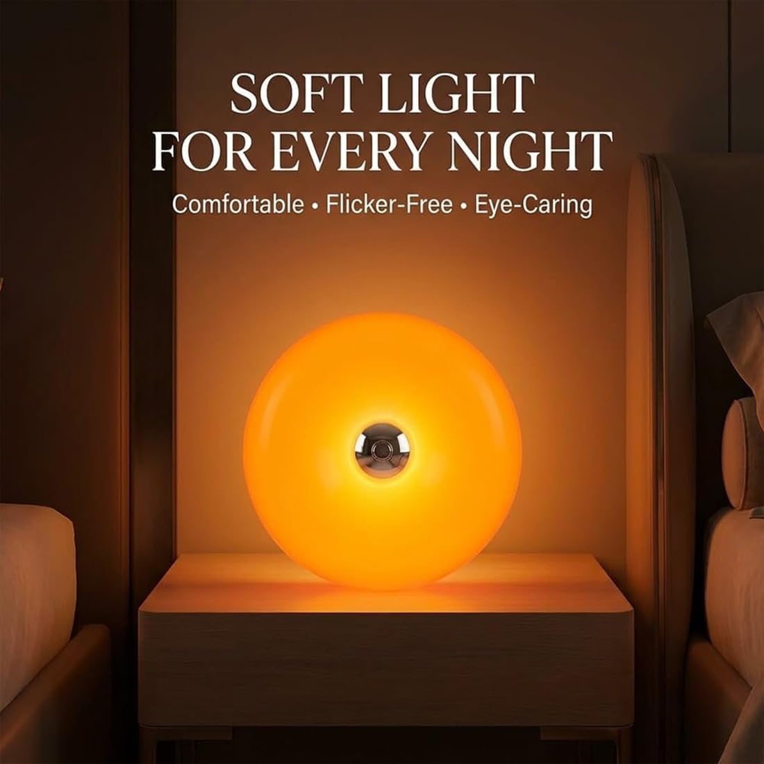 Orange Donut Ambient Lamp – Cozy Warm Glow Mood Light