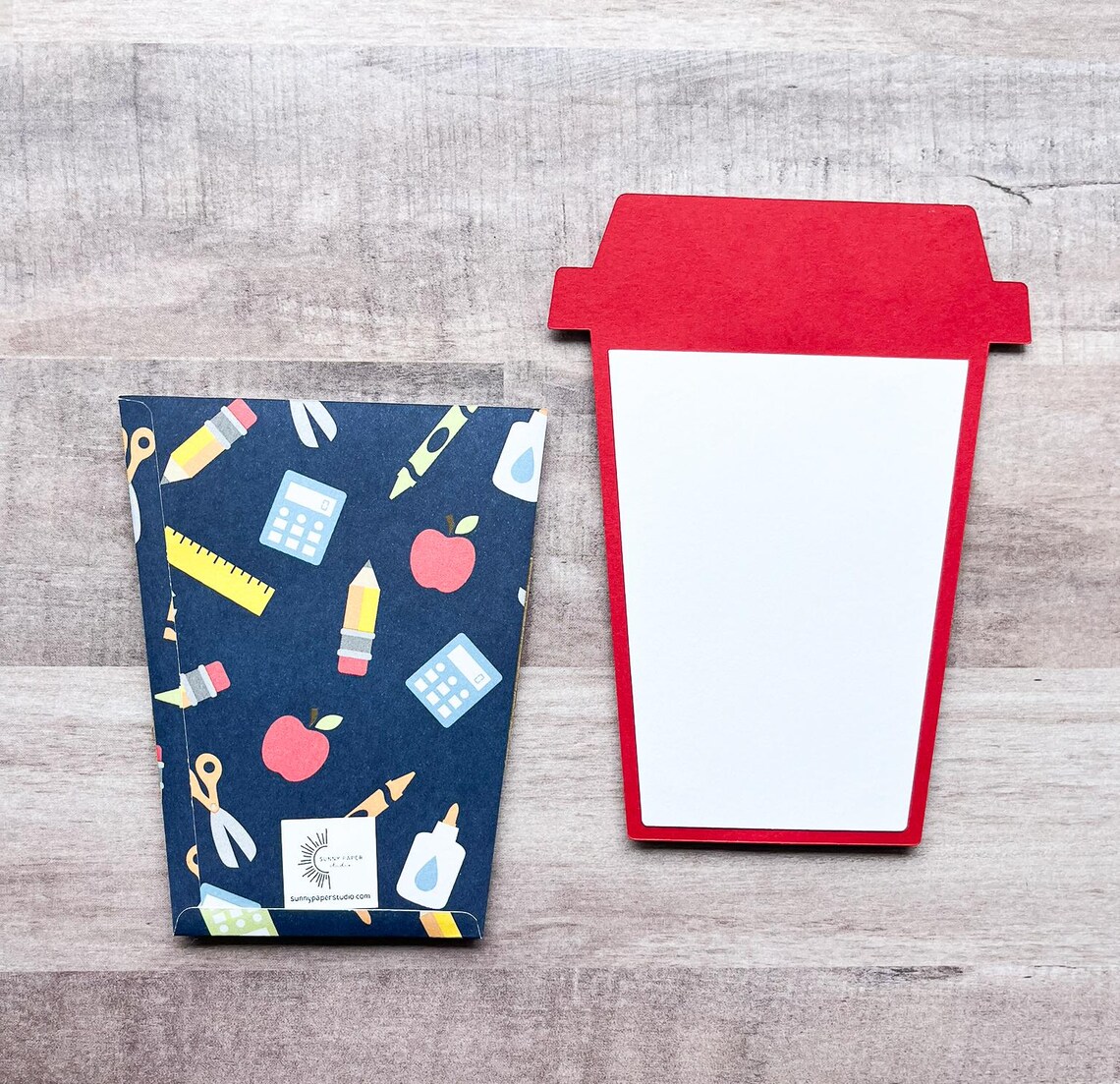 Back to School Gift Card Holder, Coffee Cup Gift Card Holder, First Day Of School Gift, Teacher Gift