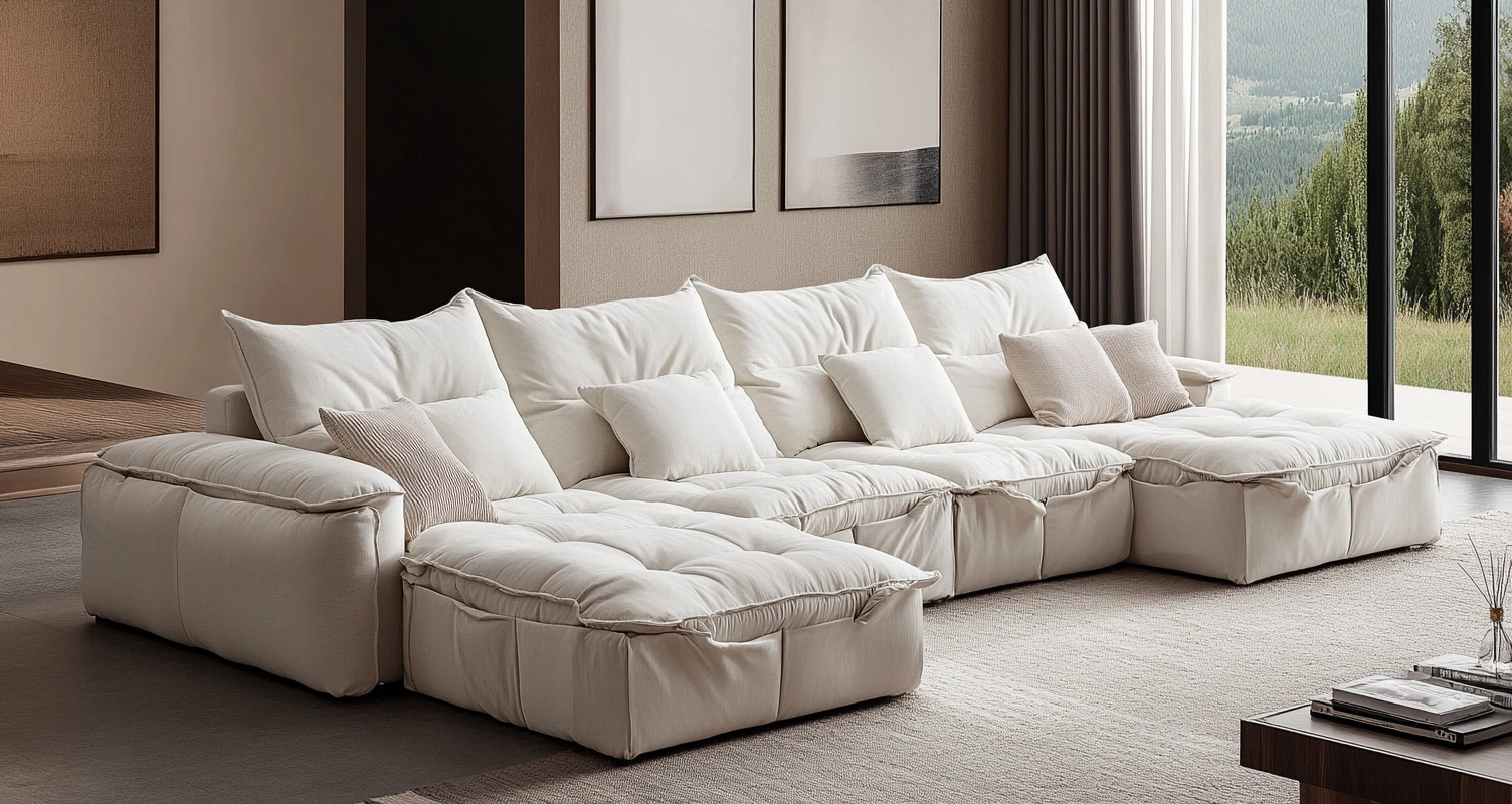 Wohnzimmermöbel,U-Sofa-Livalito