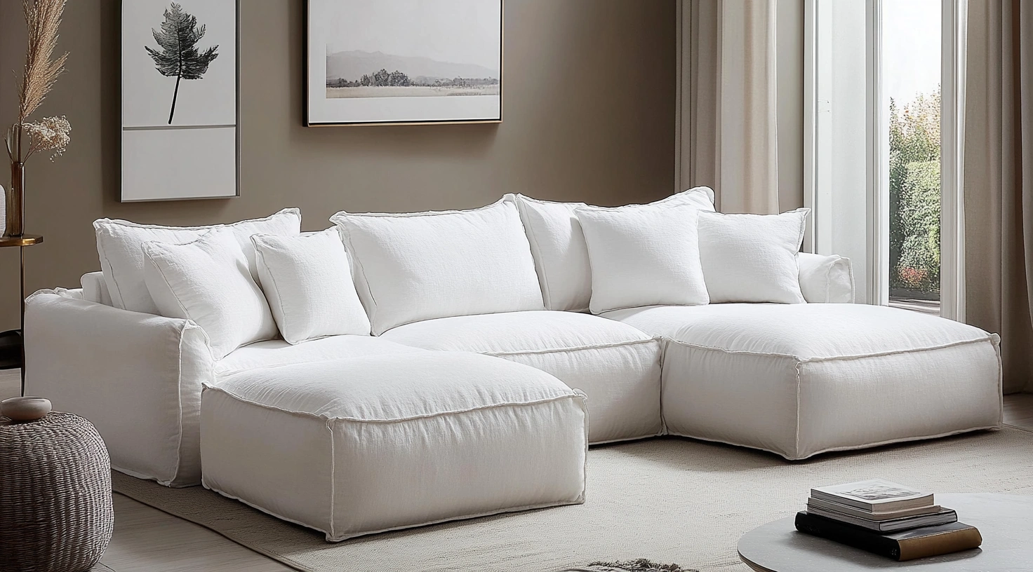 Wohnzimmermöbel,U-Sofa-Livalito