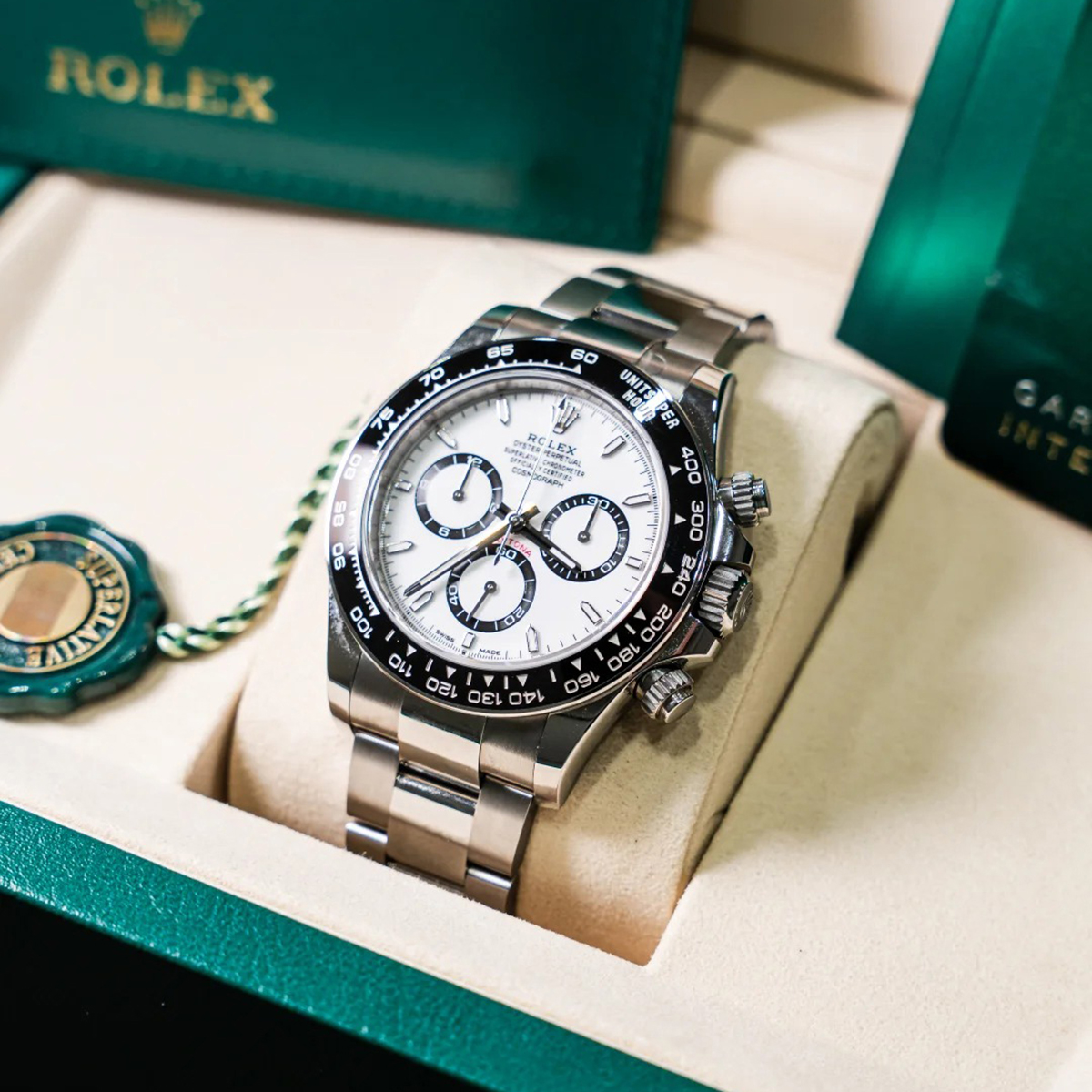 德国----【Begrenzte Stückzahl – Nur solange der Vorrat reich】Cosmograph Daytona Oyster, 40 mm, Edelstahl Oystersteel Referenz 126500LN（m126500ln-0001）