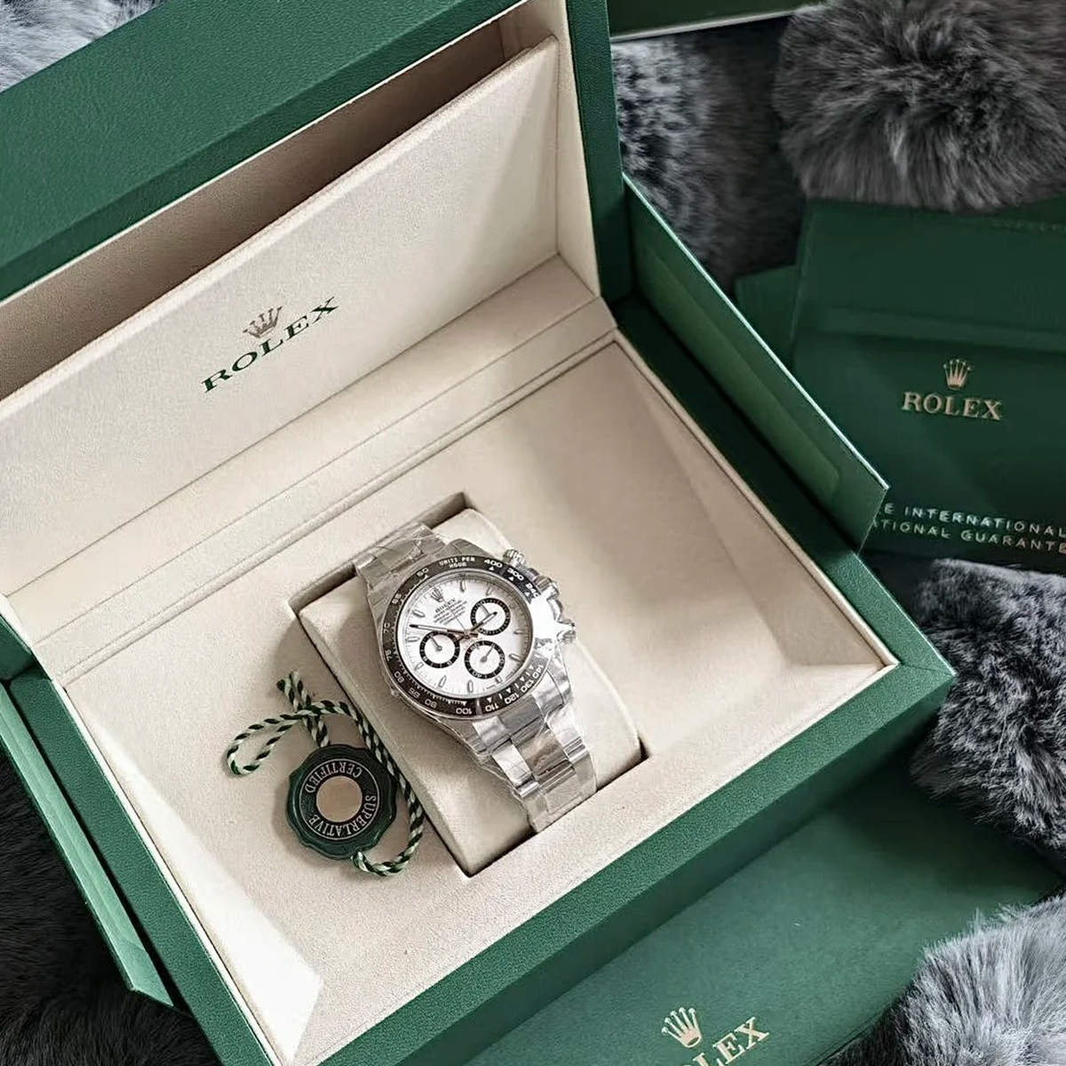 德国----【Begrenzte Stückzahl – Nur solange der Vorrat reich】Cosmograph Daytona Oyster, 40 mm, Edelstahl Oystersteel Referenz 126500LN（m126500ln-0001）