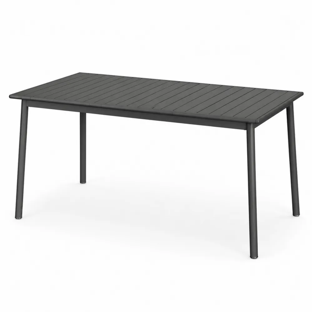 Stół ogrodowy z aluminium antracytowy 150x90x74 cm