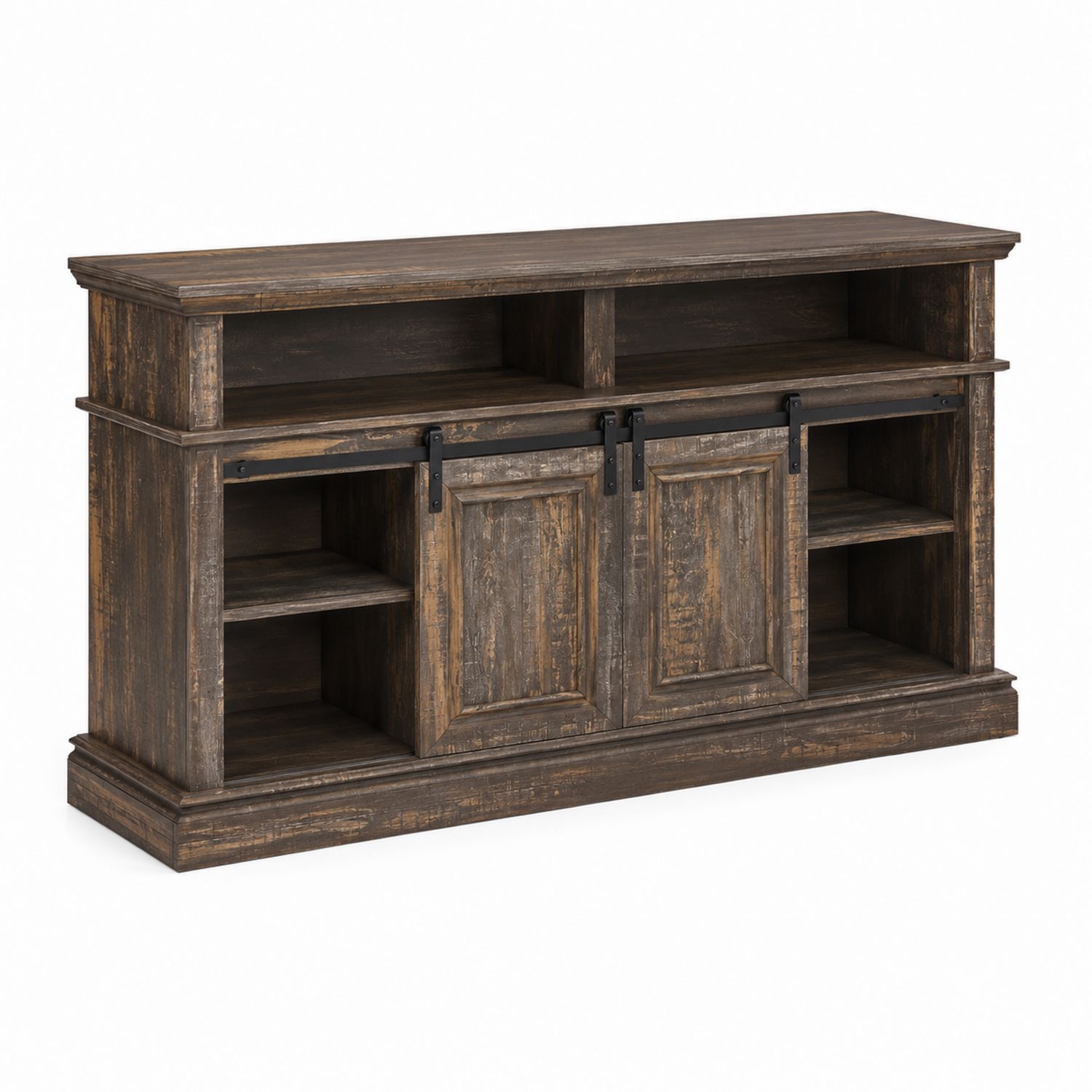 TV-Schrank aus Kiefernholz Braun 150x50x85cm