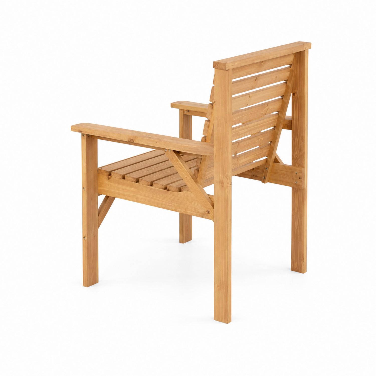 Holzstuhl aus Akazienholz Braun 60x60x90 cm
