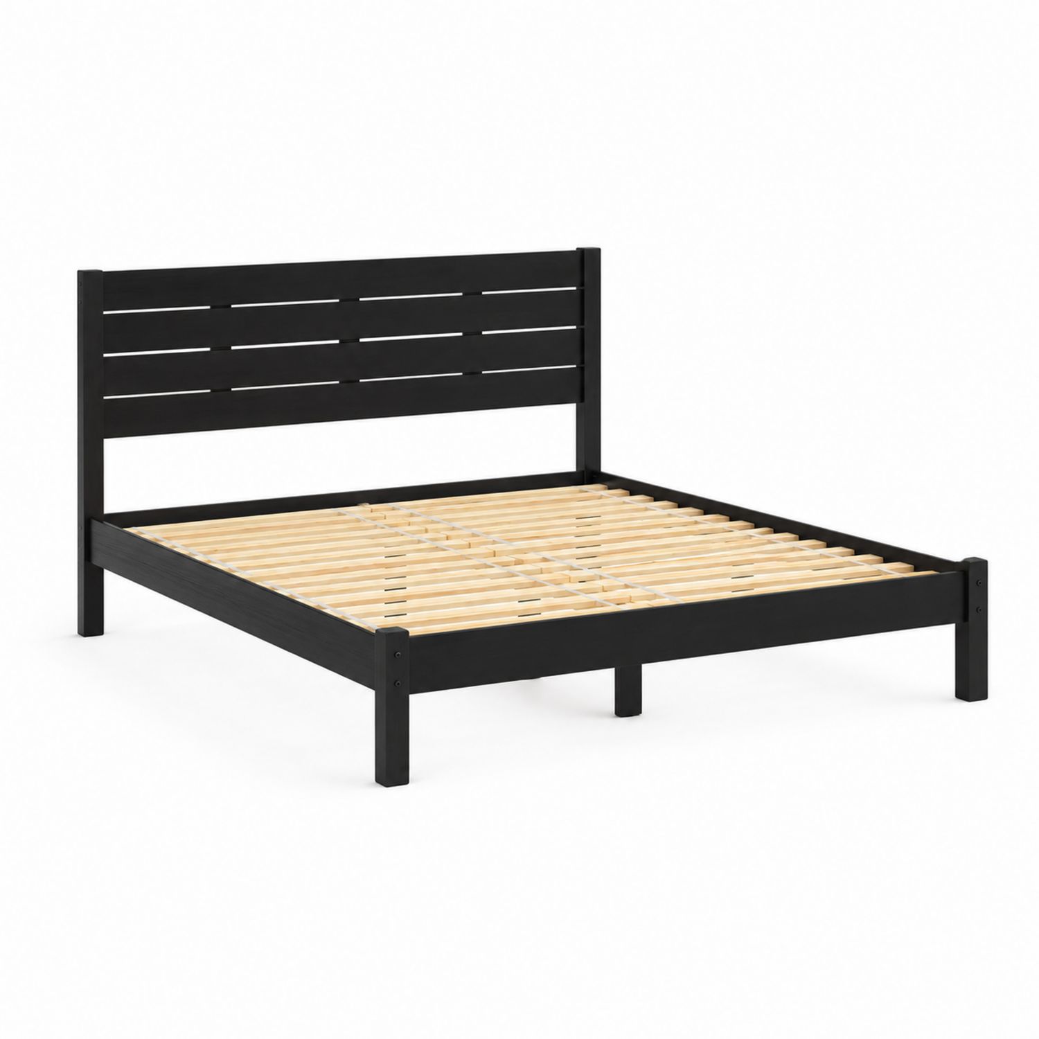 Holzbettgestell Schwarz 200x160 cm